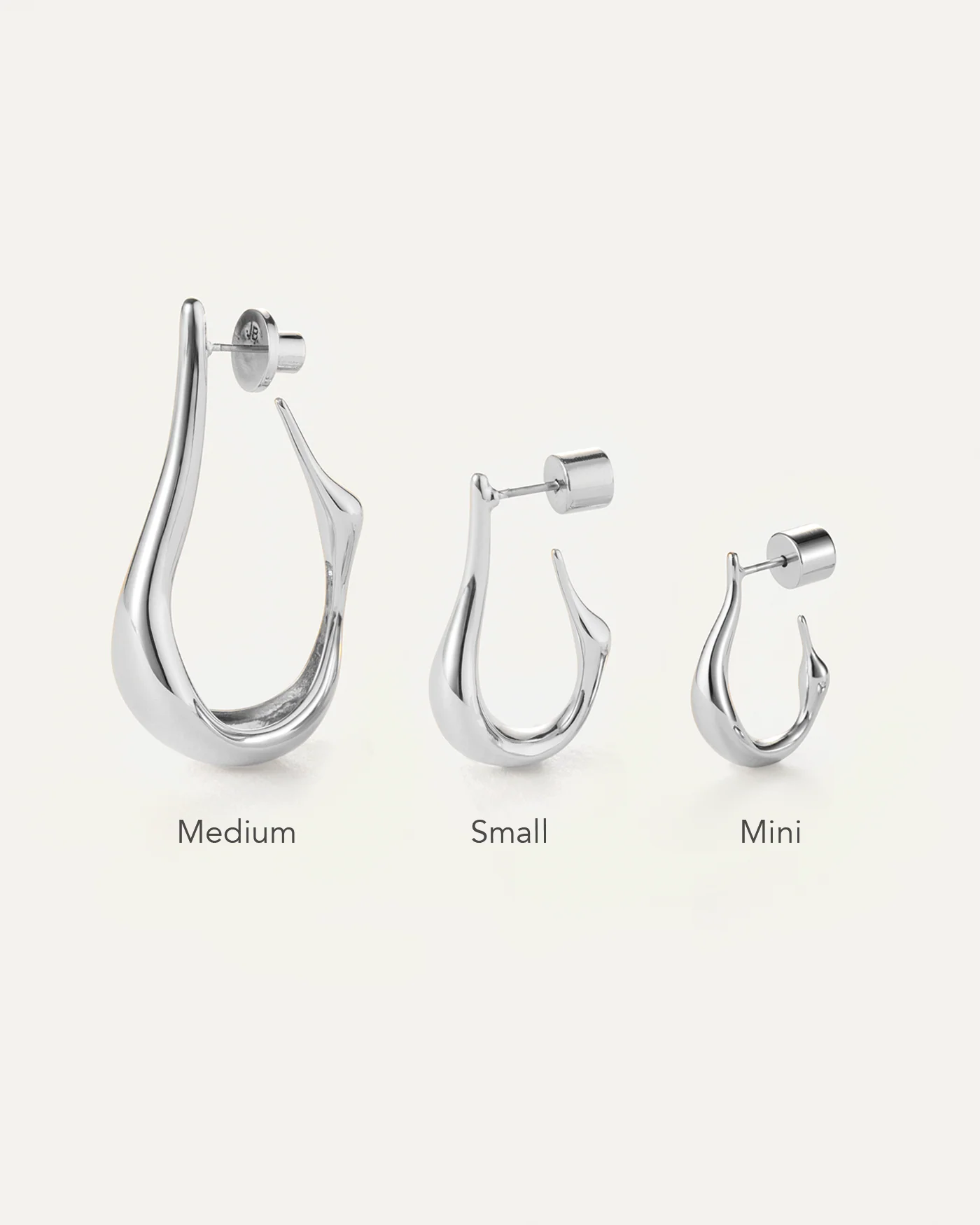 Colette Hoop Earrings - Small - Image 5