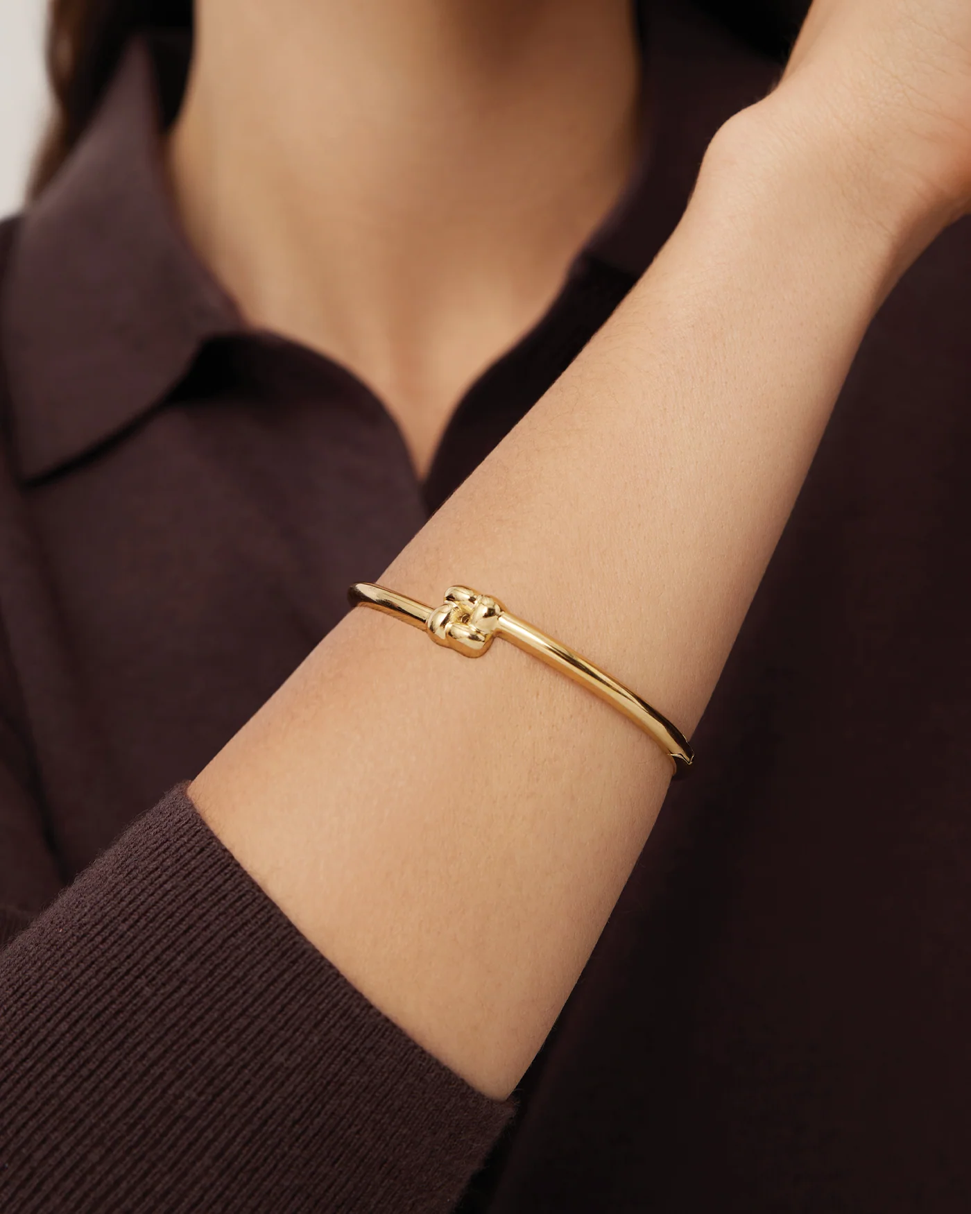 Slim Woven Square Bangle - Image 3